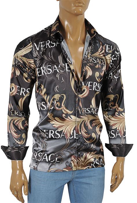 oversized versace shirt|Versace big man shirts.